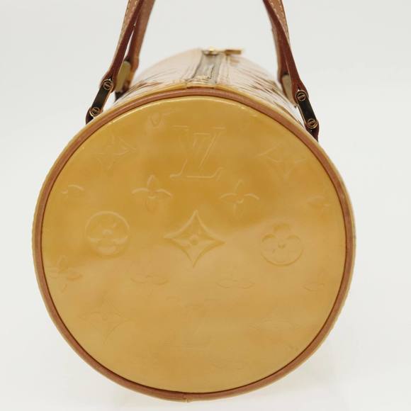 LOUIS VUITTON Monogram Vernis Bedford Hand Bag Beige M91006 LV Auth 99860 - Picture 3 of 16